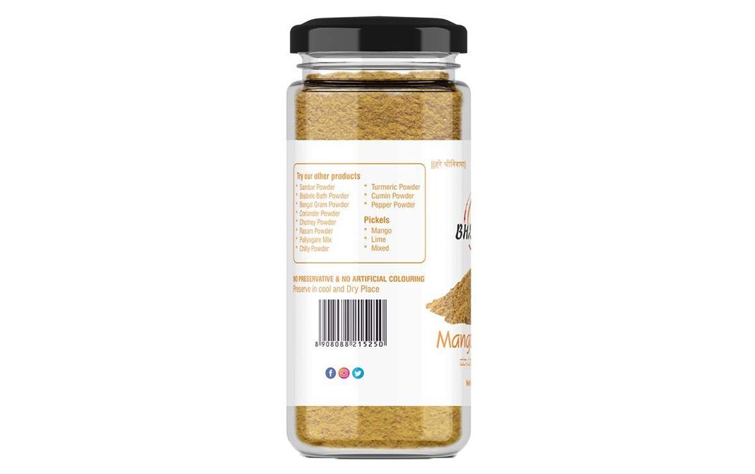 Bhavani's Mango Powder    Glass Jar  100 grams